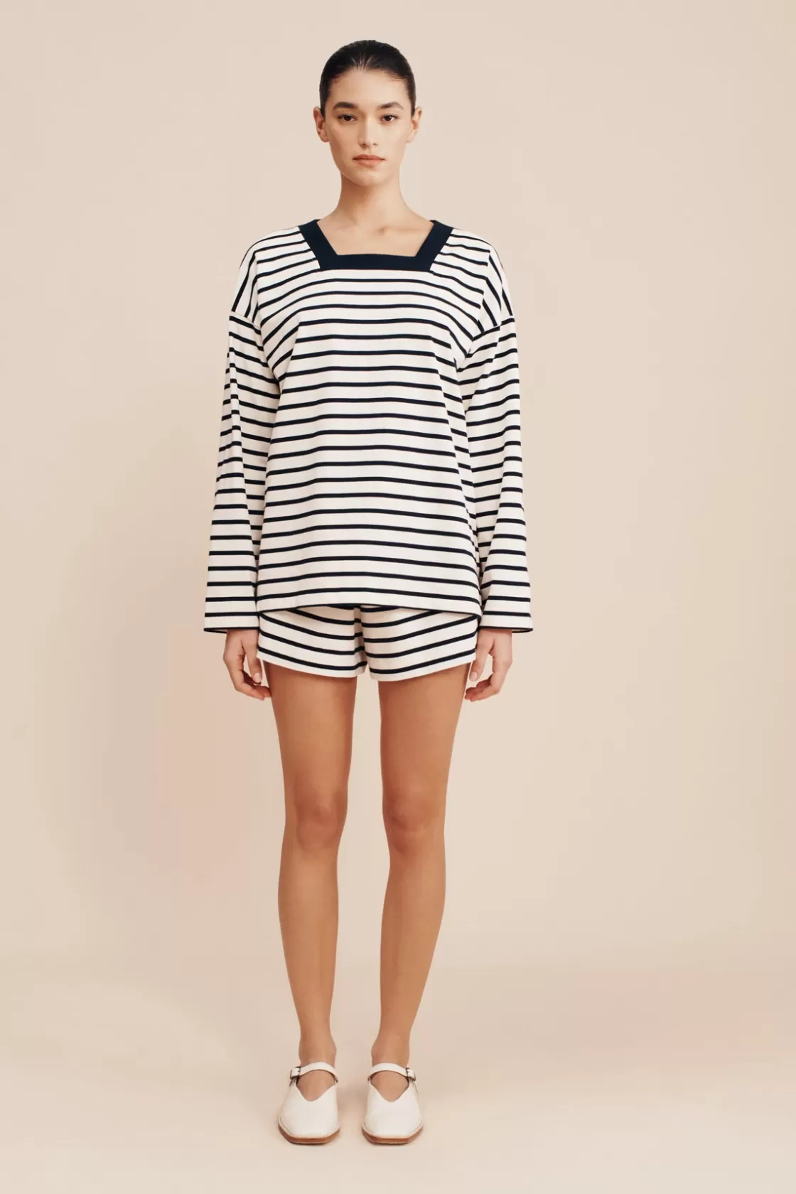 POSSE ARCHIE SHORT - NAVY STRIPE