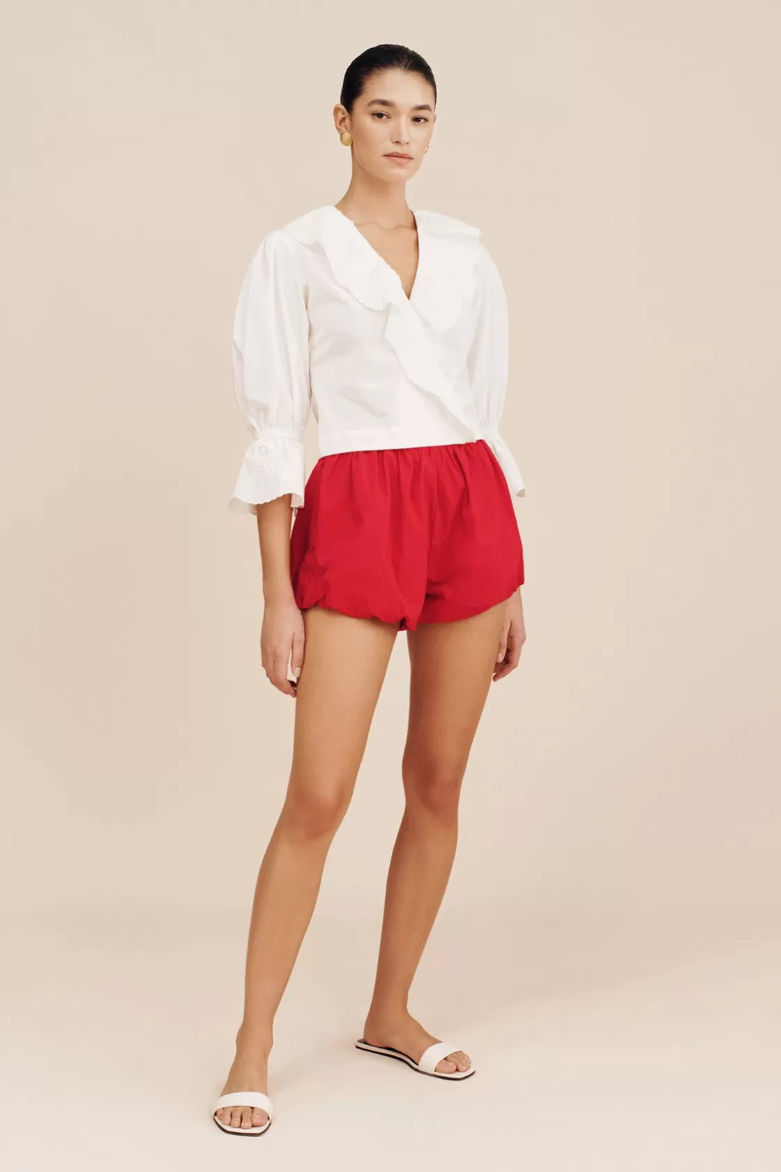 POSSE BERYL BLOUSE - VINTAGE WHITE