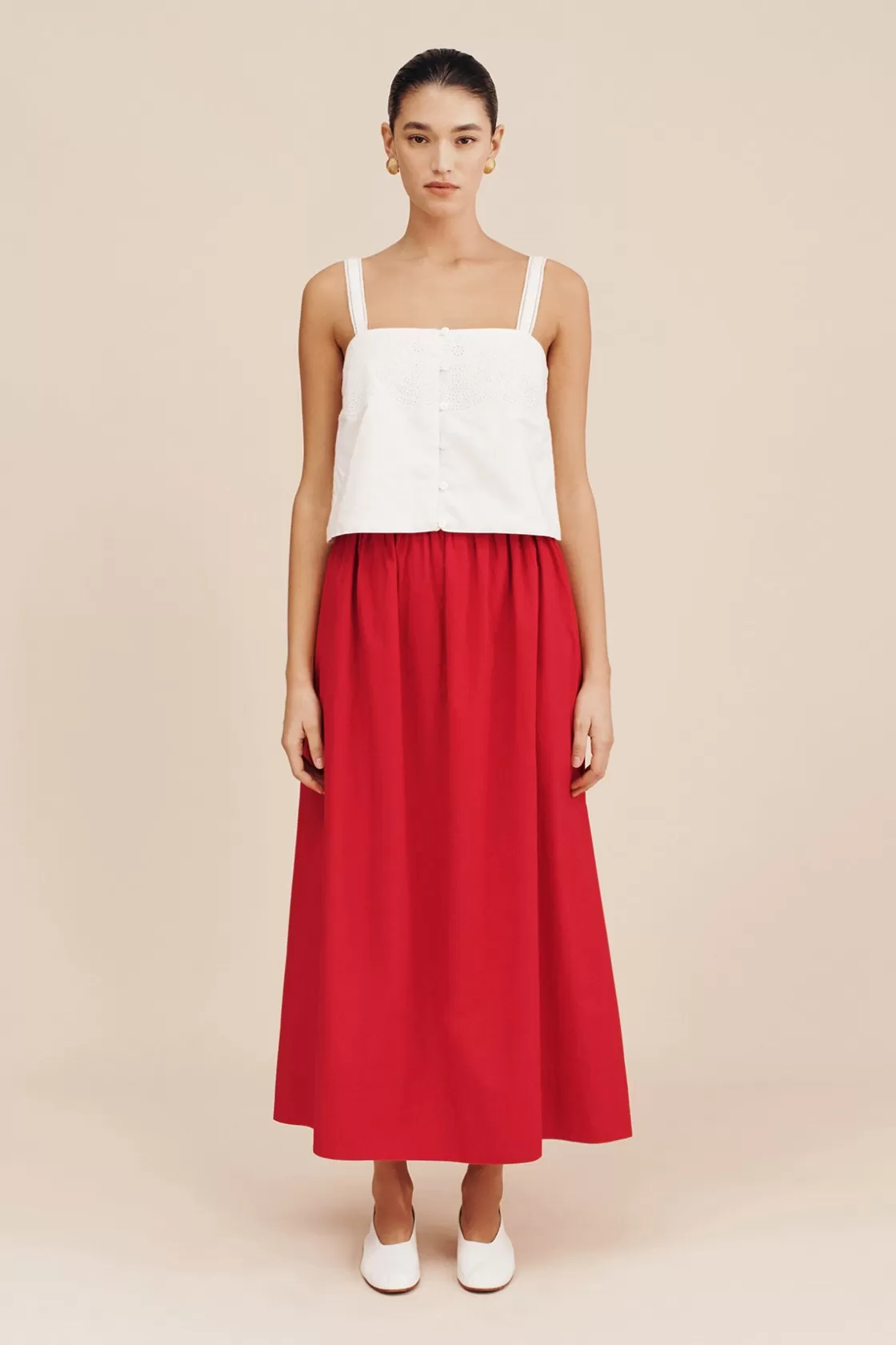 POSSE BERYL CAMI - VINTAGE WHITE