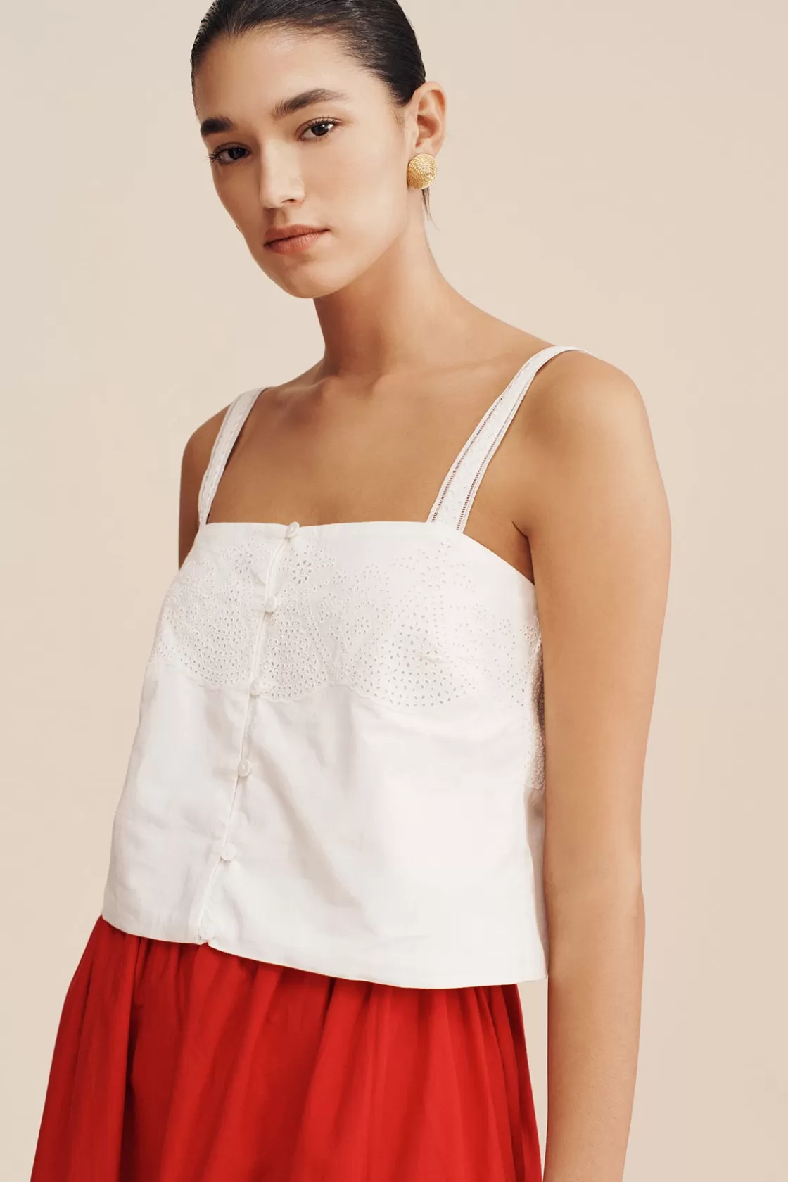 POSSE BERYL CAMI - VINTAGE WHITE