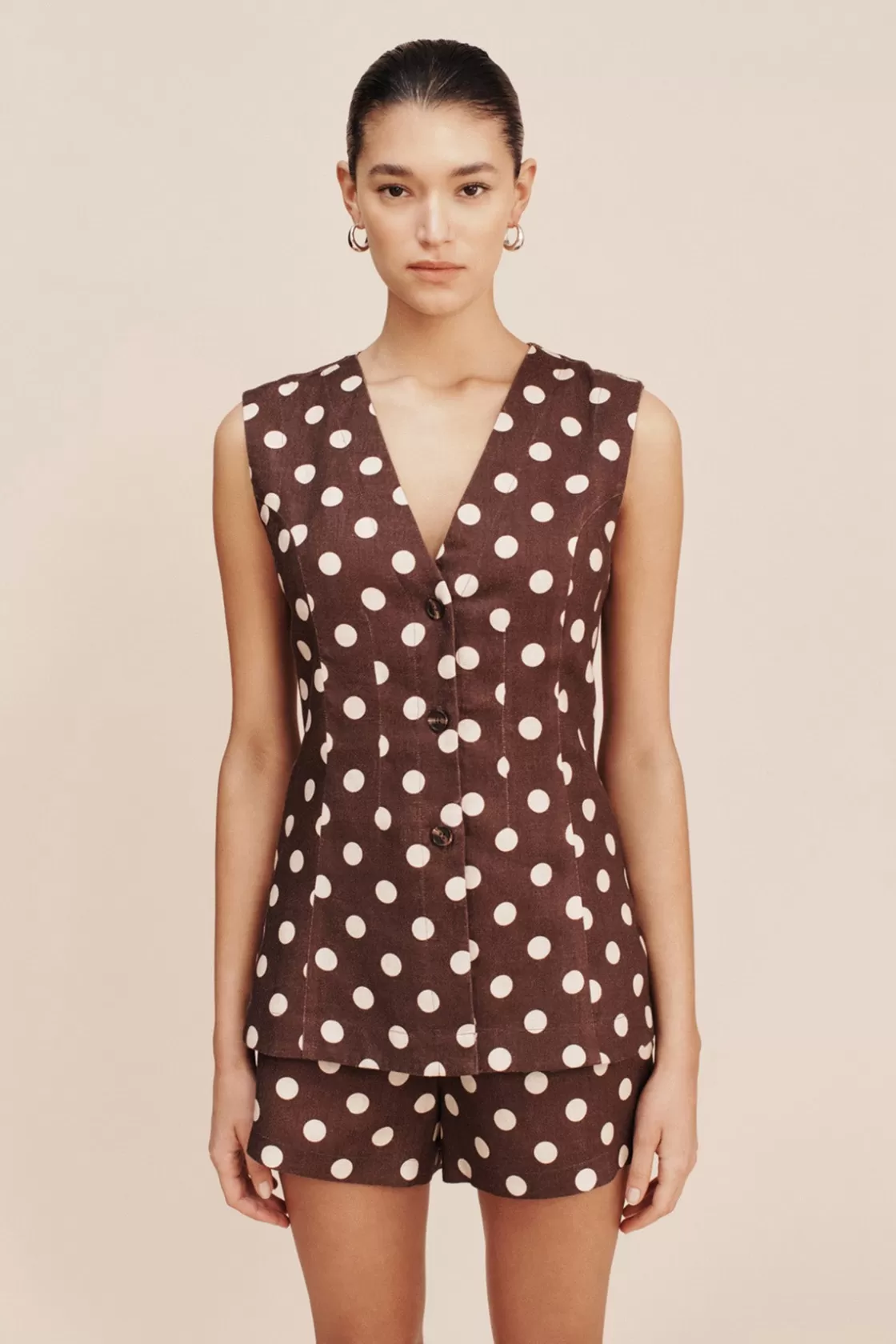 POSSE LORI VEST - POLKA DOT