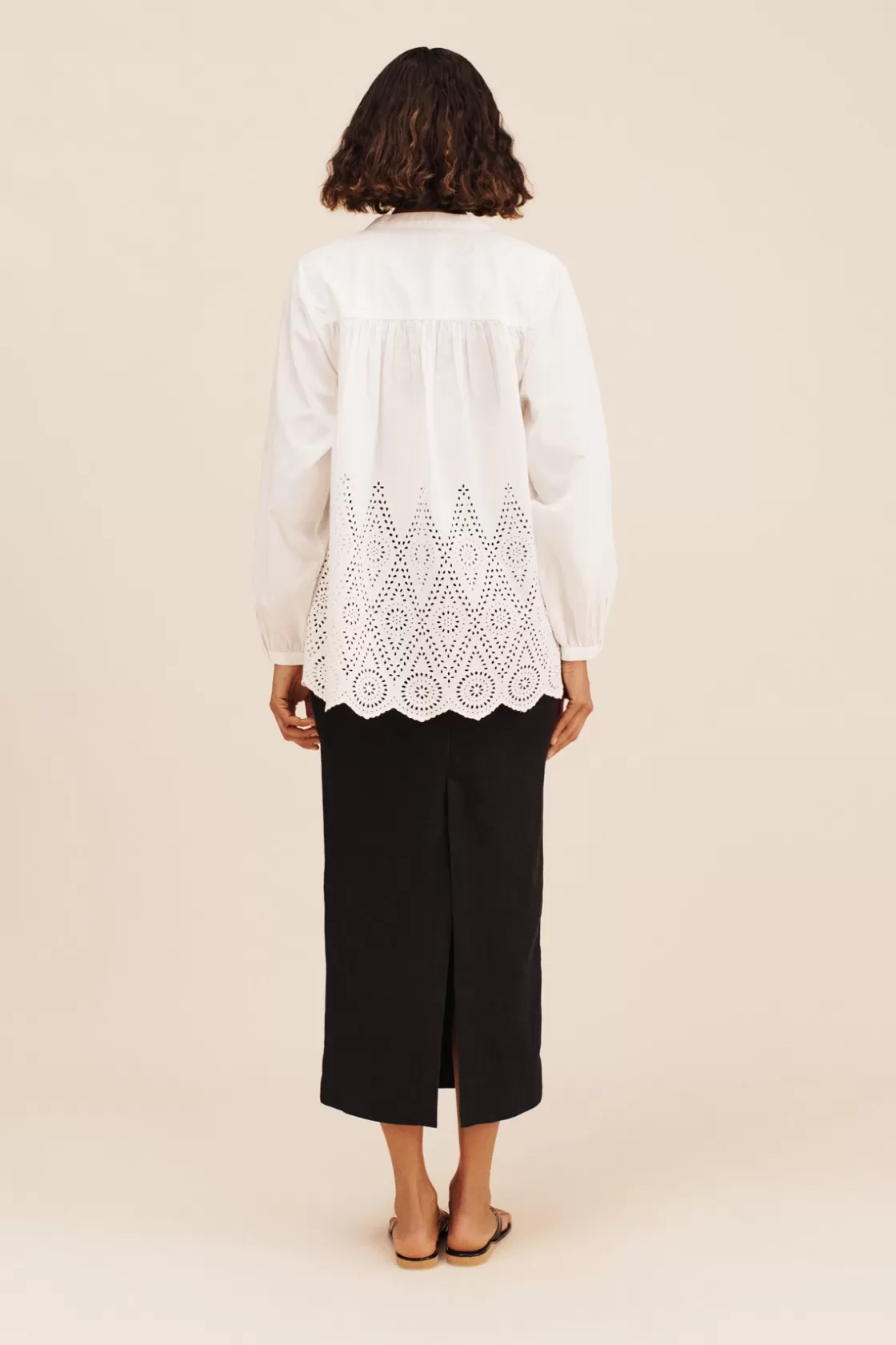 POSSE LOUISA SHIRT - VINTAGE WHITE