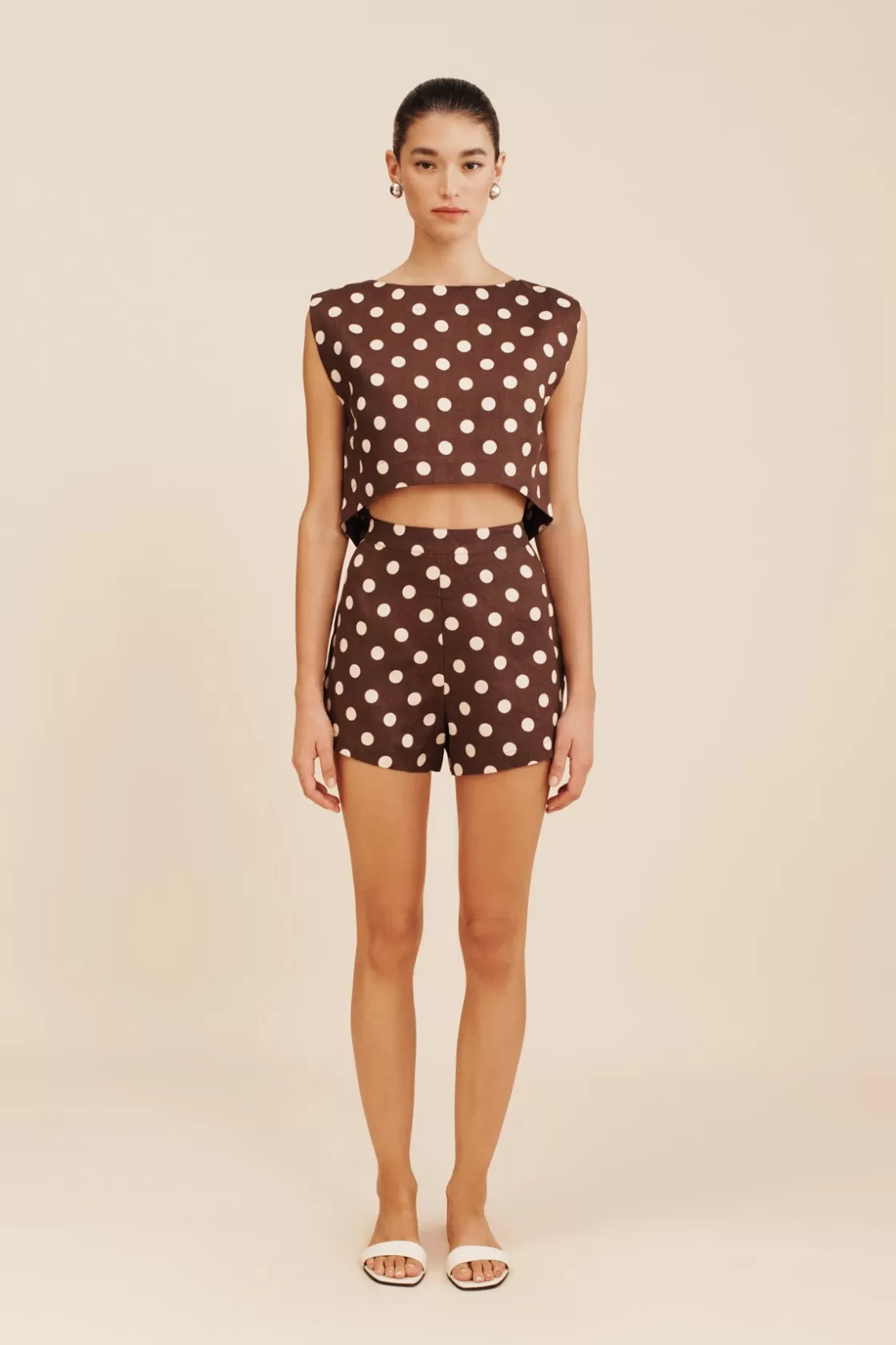 POSSE MARTINA CROP TOP - POLKA DOT