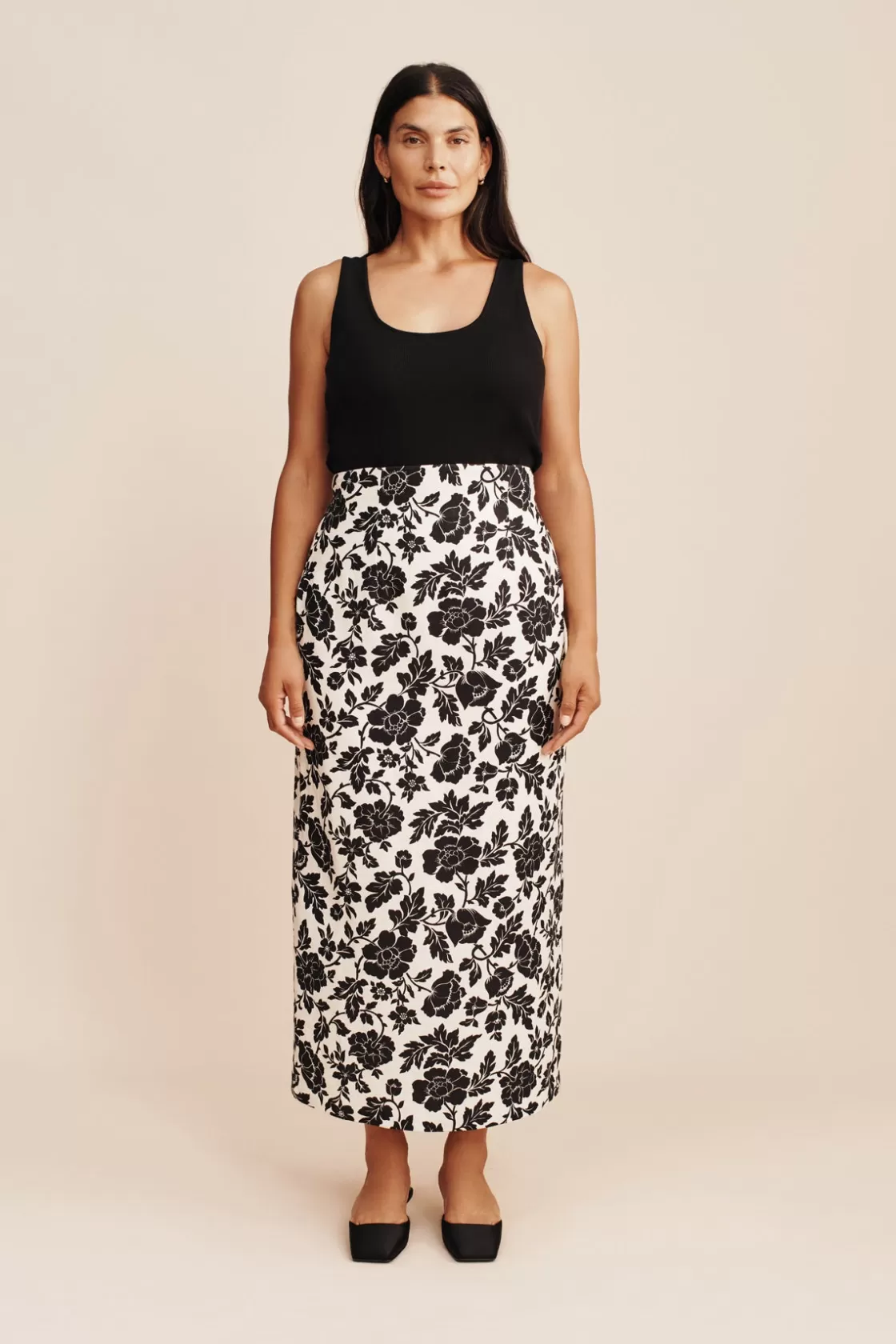 POSSE ROMEO SKIRT - NOIR BLOOM