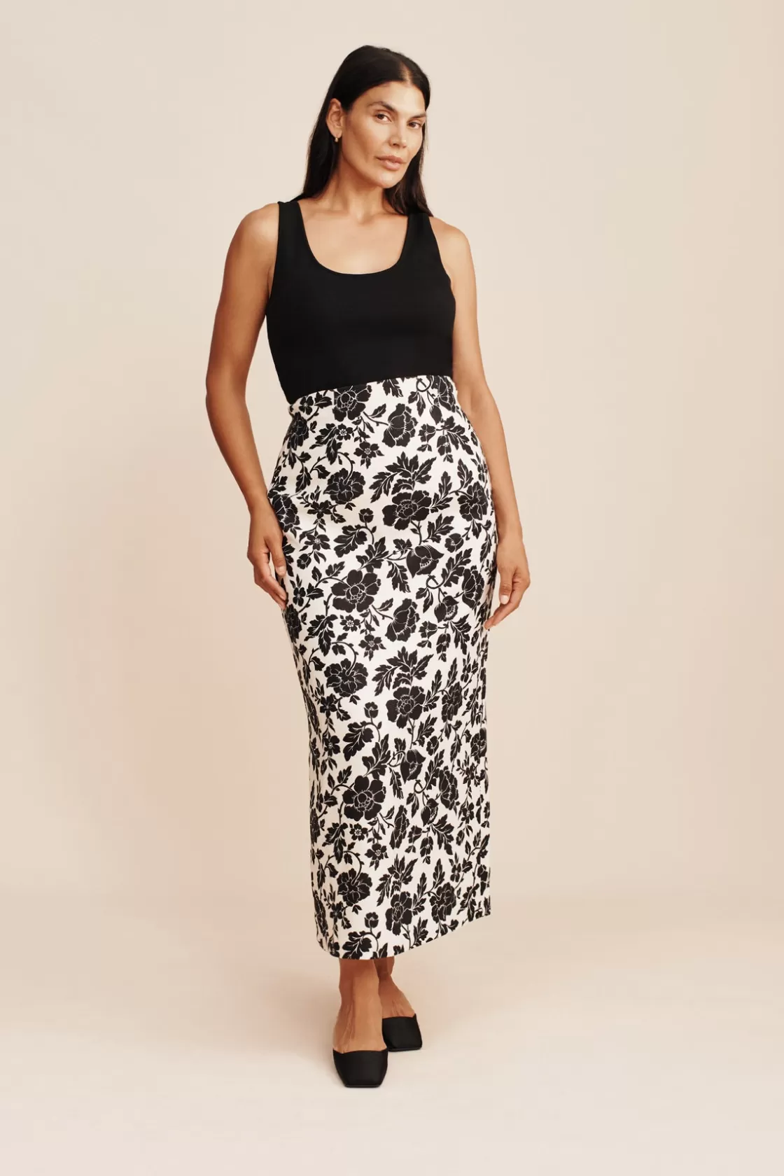 POSSE ROMEO SKIRT - NOIR BLOOM